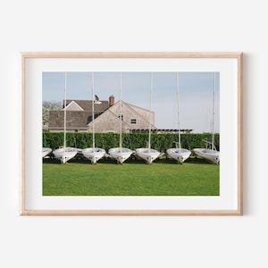 Cape Cod Sailboats Print – Coastal Wall Art, Nautical Photography, Yacht Club Boats, Summer Seaside Decor, New England Beach Print