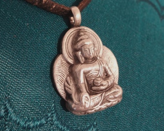 Fine 925 Silver Medicine BUDDHA Pendant - AMULET from Nepal