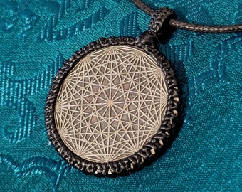 Very beautiful cosmic Metatron Mandala AMULET Pendant from Nepal