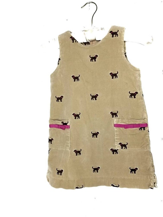 Puppy Dog Corduroy winter dress size