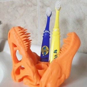 t-rex Zahnbürstenhalter | Tyrannosaurus Rex | Dinosaurier Badezimmer | t rex | T-Rex Badezimmer | Jungenbad | Zahnbürstenhalter | Kindertoilette