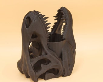 Sappige plantenbak dinosaurus T-rex | tyrannosaurus rex pennenhouder | cactusplanter | luchtplanter | moderne plantenbak | bureauplanter