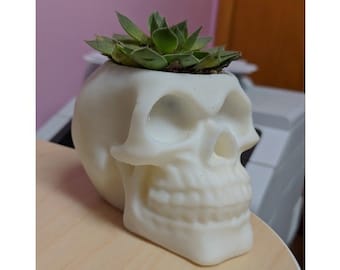 Carnivorous skull planter | large planter | face planter | pottery planter | head planter | human skull | skull wedding | Gothic furniture