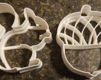 Squirrel and Acorn Cookie Cutter