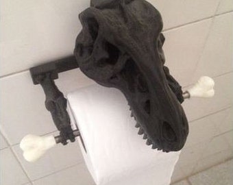 t-rex toilet paper holder | tyrannosaurus rex | dinosaur gift | home decor | jurassic park | bathroom accessory | toilet paper holder | dino