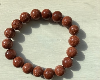 Goldstone Stretch Bracelet: Ambition Stone for Creativity