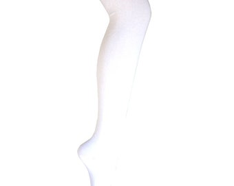 Women and Girls Halloween Costume Triple Stripes Thigh High Dress Socks, White with Green Stripes