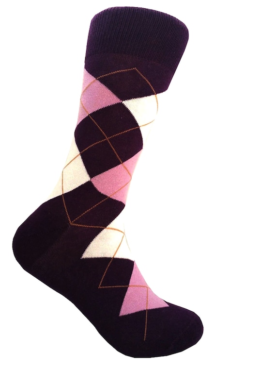 strapless open back dress Glow Stick Party Argyle Sock One Size / Brown Multi main image 0