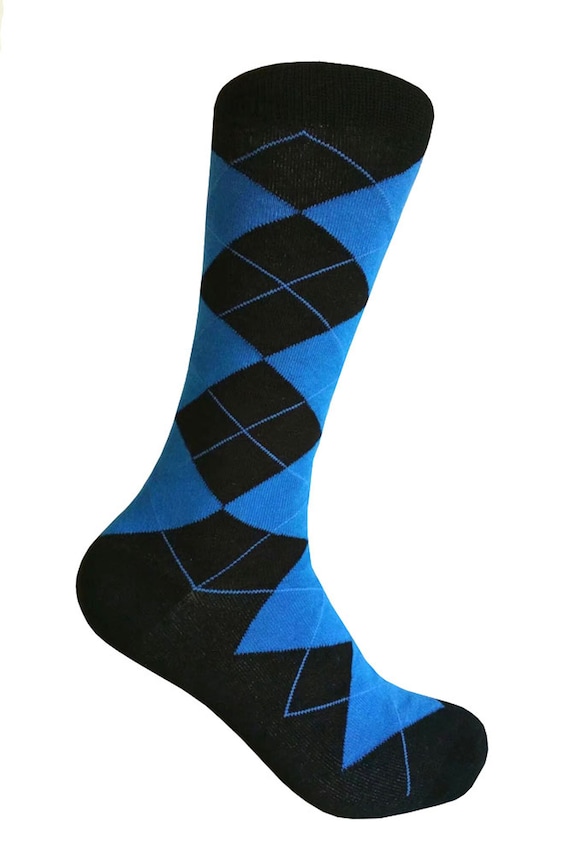 black and blue dress socks Black Label Men's Dress Socks main image 1