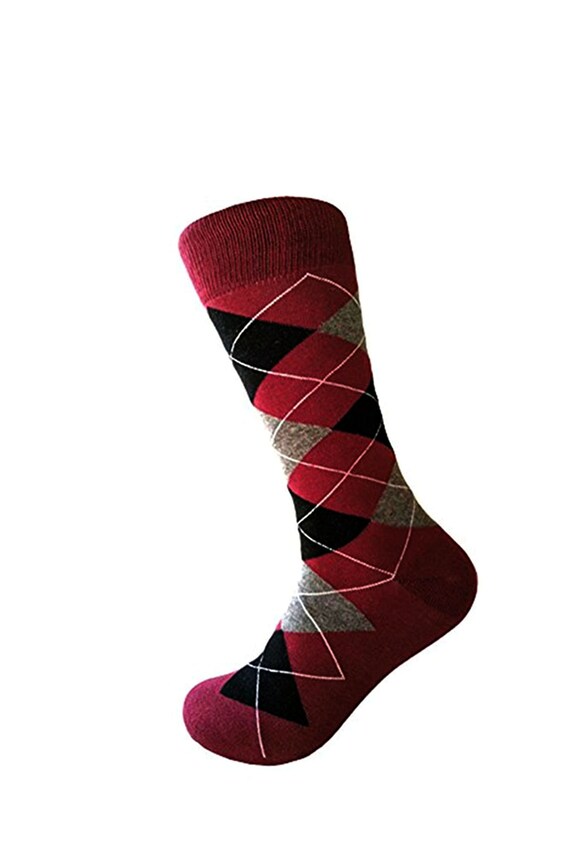 boys burgundy socks