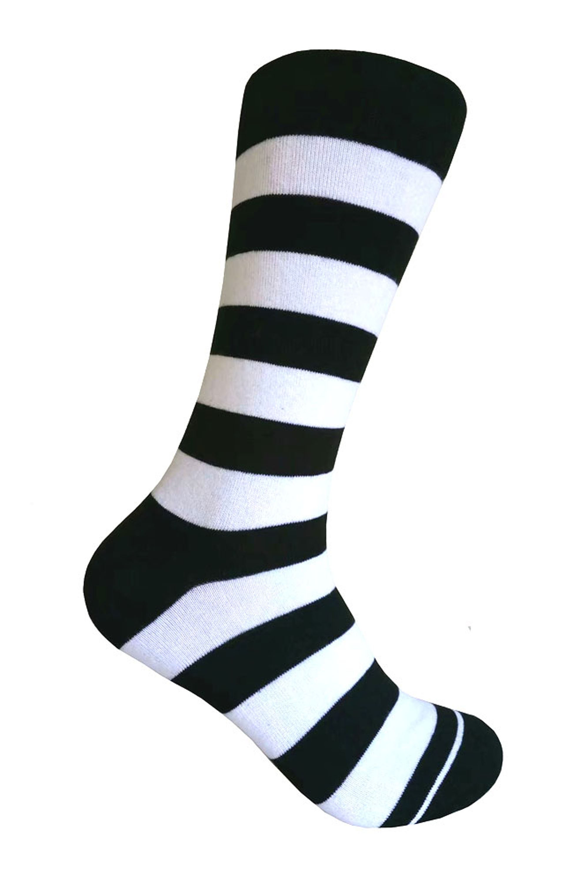 Novelty Men's Black With Multi-colors Stripes Mid-calf - Etsy