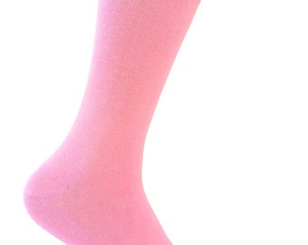 Men's Pink Color Dress Socks