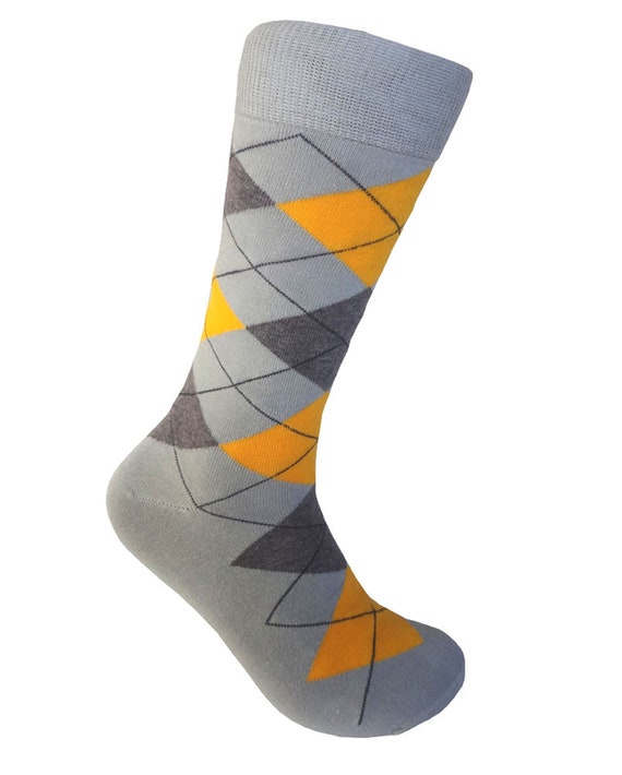 yellow and grey dress socks Men's Socks Bundle
