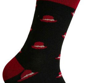 Novelty Fancy Design Hat Pattern Casual and Dress Socks for Men
