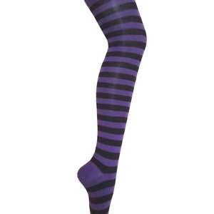 Women and Girls Thigh High Zebra Stripes Multi-colors Halloween Cosplay ...