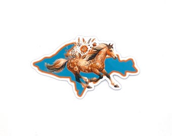 Horse Sticker/Magnet, Animal Lover Gift, Yooper Fridge Magnets