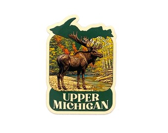 Moose Sticker/Magnet, Upper Michigan, Yooper Gift