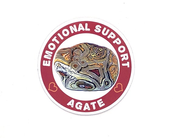 Agate Sticker/Magnet, Rockhound Gift, Rock Lover Gifts, Emotional Support