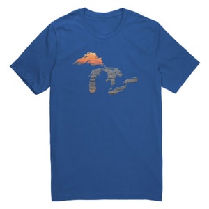 Great Lakes Shirt Unisex | Sunset Over Water | Lake Superior, Michigan, Huron, Ontario, Erie