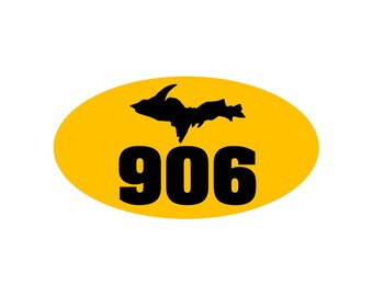 906 Upper Michigan Decal