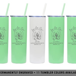 Sip Sip Olé Skinny Tumbler | Arizona Bachelorette Party | Scottsdale Party Cups | Sedona Bachelorette | Desert Party Cups | Cactus Tumblers