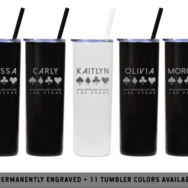 VEGAS BACHELORETTE FAVORS | Las Vegas Bachelorette Party | Custom Casino Bachelorette Gifts | Bridal Party Gifts | Vegas Bridesmaid Tumblers