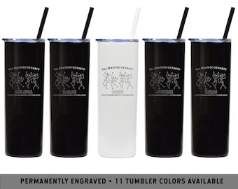 HALLOWEEN BACHELORETTE PARTY | Halloween Party Favors | Spooky Bachelorette | Halloween Bachelorette Tumbler | Skeleton Bachelorette Tumbler