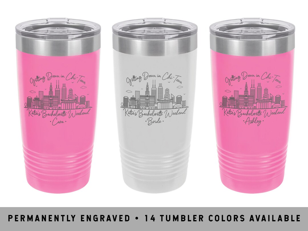 CHICAGO SKYLINE TUMBLER Chicago Coffee Tumbler Chicago Bachelorette