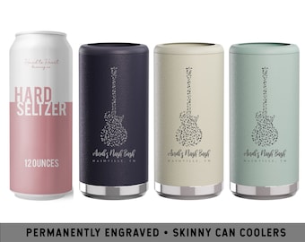Nashville Bachelorette Skinny Can Cooler | Nash Bash Party Cup | Nashville Music Tumbler | Nashville, TN Bachelorette | Music City Guitar