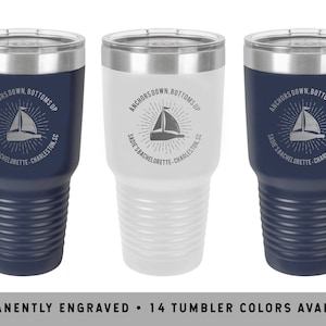 BOOZE CRUISE TUMBLER | Nautical Bachelorette Tumblers | Family Vacation Mugs | Girls Trip Coffee Cups | Boater Mugs | Sailing Bachelorette