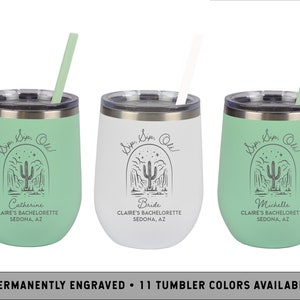 Sip Sip Olé Wine Tumbler | Arizona Wine Tumbler | Personalized Bridal Party Gifts | Bridesmaid Proposal Cup | Scottsdale Wine Tumblers