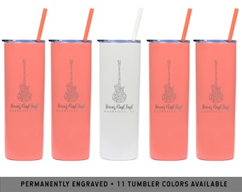 NASHVILLE BACHELORETTE FAVORS | Tennessee Bachelorette Party | Nash Bash Tumblers | Guitar Music Note Tumbler | Nashville Bachelorette Party
