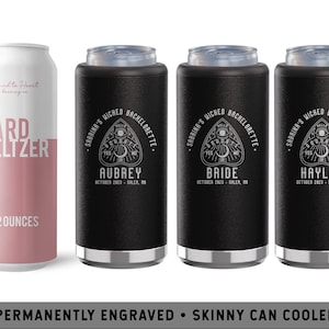 Wicked Bachelorette Skinny Can Cooler | Custom Hard Seltzer Holder | Witch Bachelorette Party | Witch Party Favor | Spooky Skinny Can Cooler