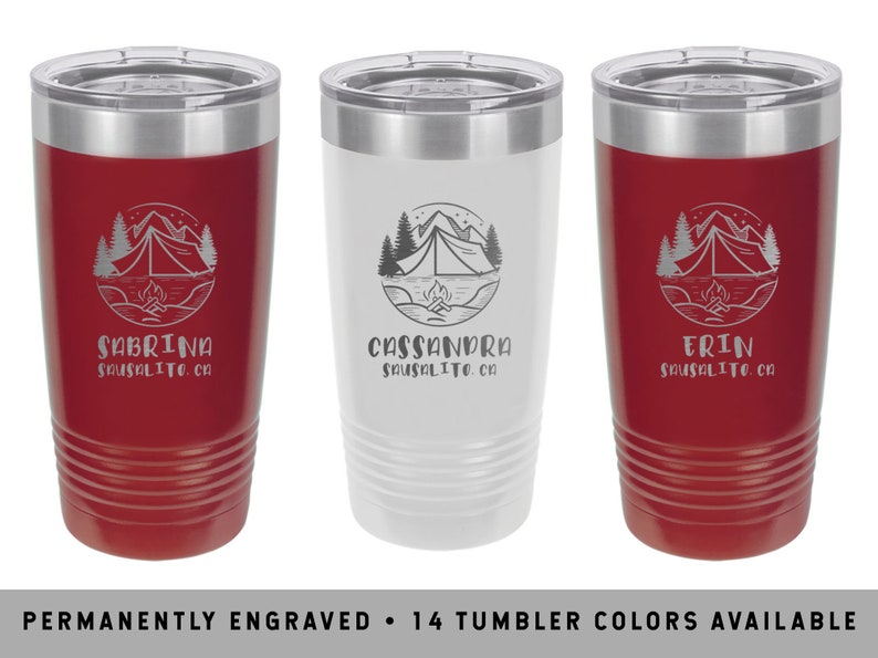 CAMPING COFFEE TUMBLER Camping Vacation Tumbler Outdoor Etsy