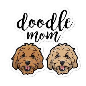 doodle mom sticker , goldendoodle , bernedoodle , labradoodle , dog mom , doodle mom decal , dog mom decal , golden doodle , dog mom
