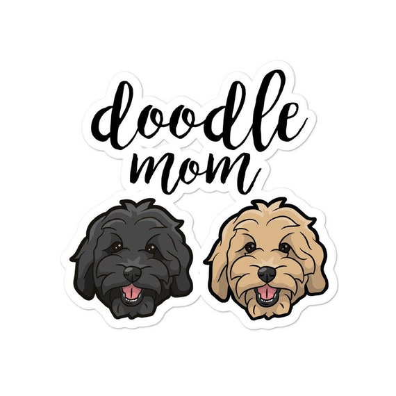 Doodle Mom Sticker: Goldendoodle, Bernedoodle, Labradoodle Designs