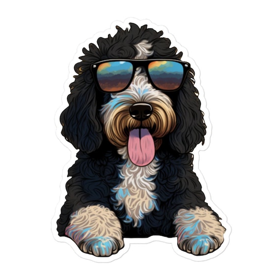 Bernedoodle Stickers | Cute and Adorable Puppy Decals for Laptops, Water Bottles, and More | Perfect Gift for Dog Lovers