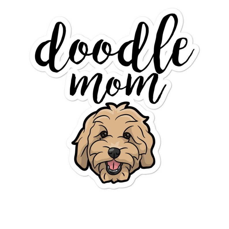 Goldendoodle Mom Sticker, Vinyl Decal (Indoor & Outdoor Use) bild 1