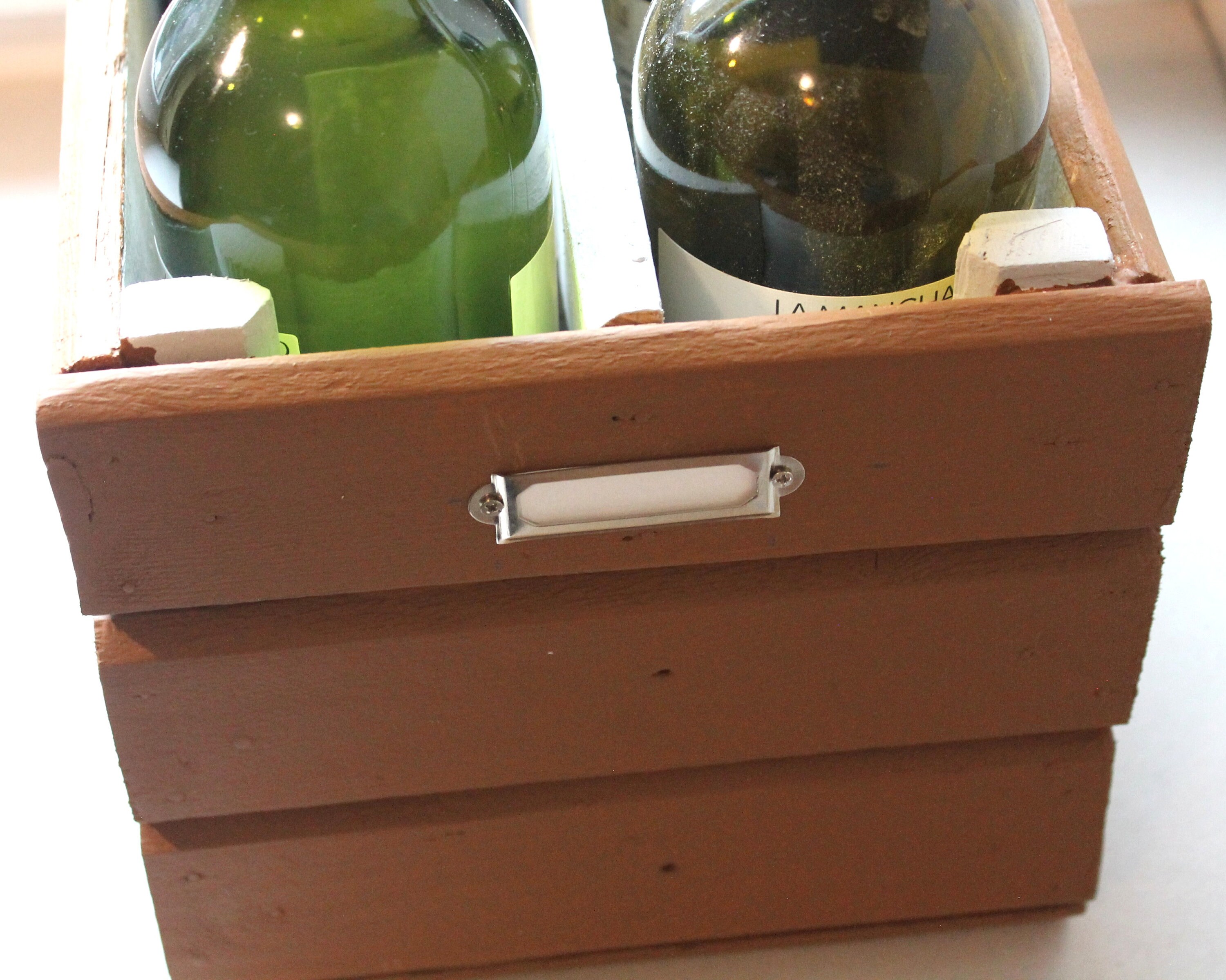 Wooden bottle case Etsy