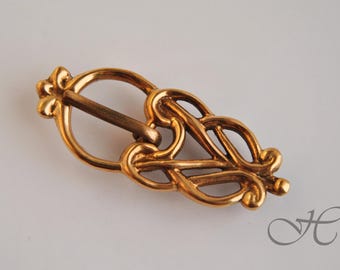 Viking age early medieval bronze belt buckle replica - reenactment - LARP - SCA - costume