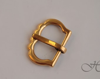 late medieval renaissance bronze belt buckle replica - reenactment - LARP - SCA - costume