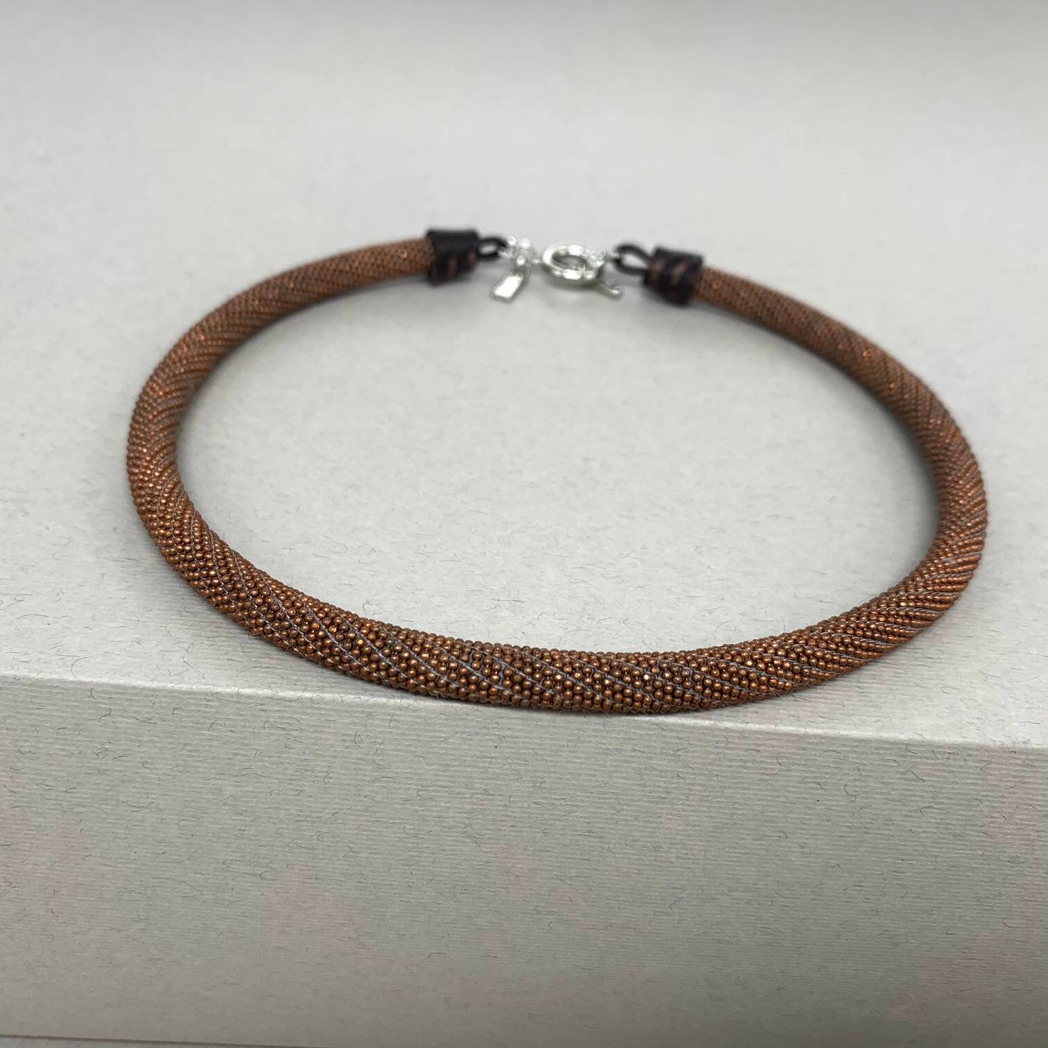 Bronze Color Necklace for Woman. Etsy