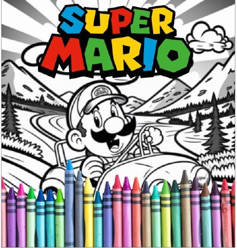 Super Mario Coloring Pages, Kid Coloring Pages, Printable Coloring Pages 