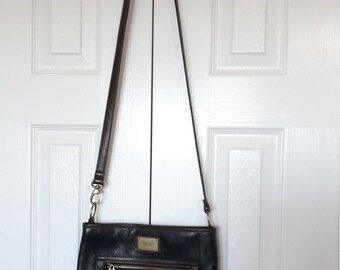 tignanello black leather purse