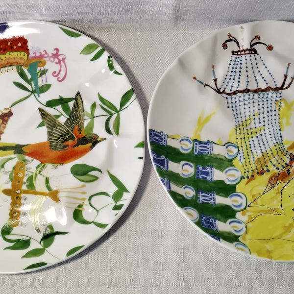 Anthropologie Plate Etsy
