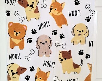 Kassafina 2 Piece Hand Towels Set Dogs Puppies Woof Print 100 Cotton NEW Etsy