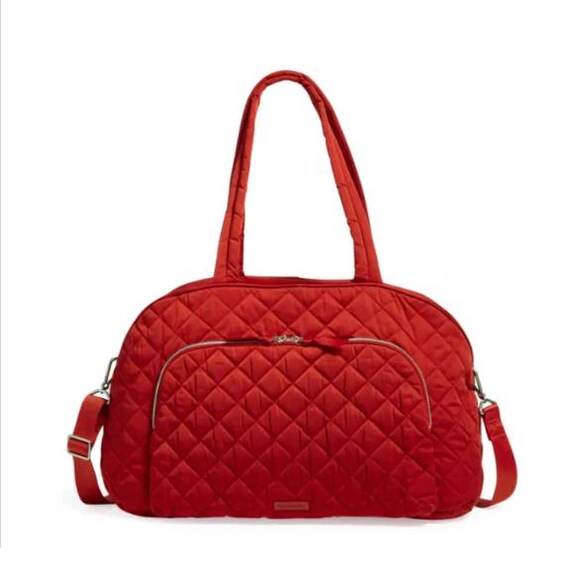 Vera Bradley Weekender Travel Tote Bag Carry on Luggage Quilted Cardinal Red NWT Etsy