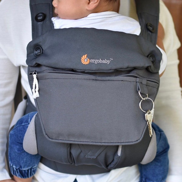 Ergobaby Beuteltasche Tasche Geldbörse für 360 Omni Träger Handy Windel Essentials Carbon dunkelgrau