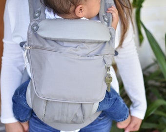 Ergobaby pouch bag pocket purse for 360 omni carrier cellphone diaper essentials pearl grey gray