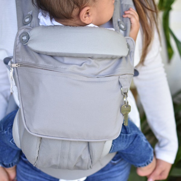 Ergobaby pouch bag pocket purse for 360 omni carrier cellphone diaper essentials pearl grey gray